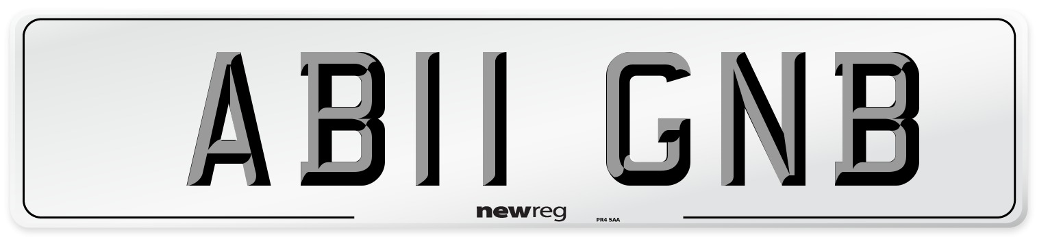 AB11 GNB Number Plate from New Reg